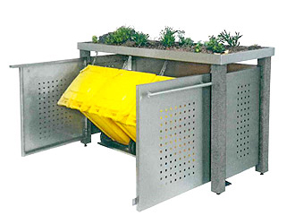 M&uuml;lltonneneinhausung Metallbau Ott